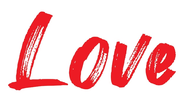 Celebre o amor com uma ilustração vetorial com a palavra grunge love perfeita para o dia dos namorados