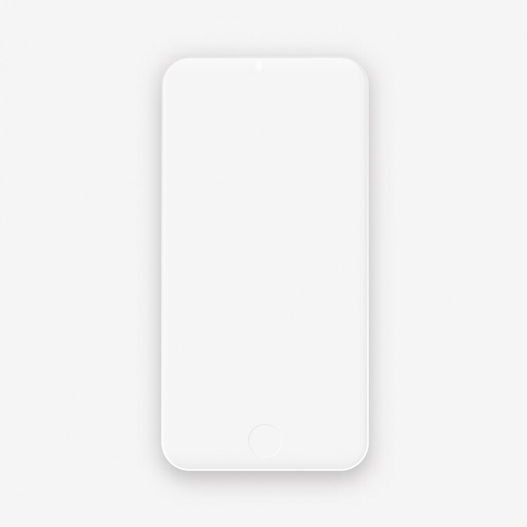 Vetor celular branco celular smartphone