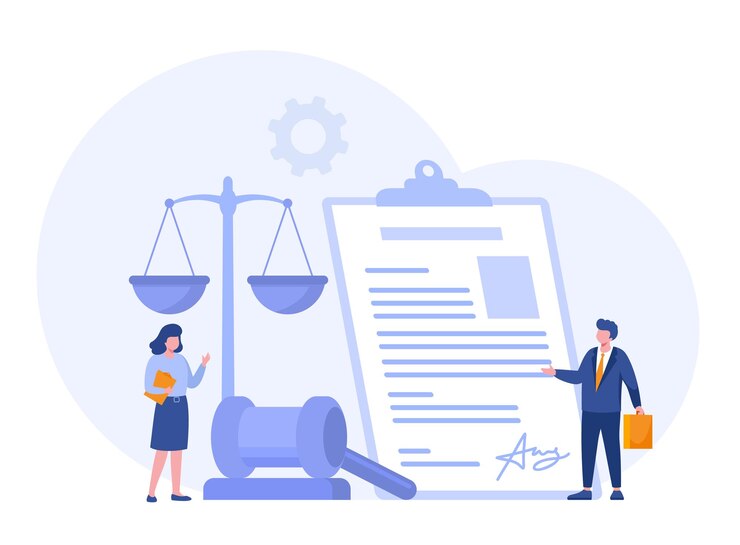 Vetor cenas de lei e justiça advogado consultando juiz cliente batendo com martelo de madeira conceito de aconselhamento jurídico e consulta julgamento ilustração vetorial plana para banner e site
