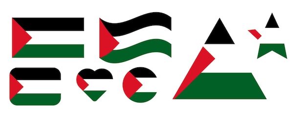 Cenografia da bandeira da palestina