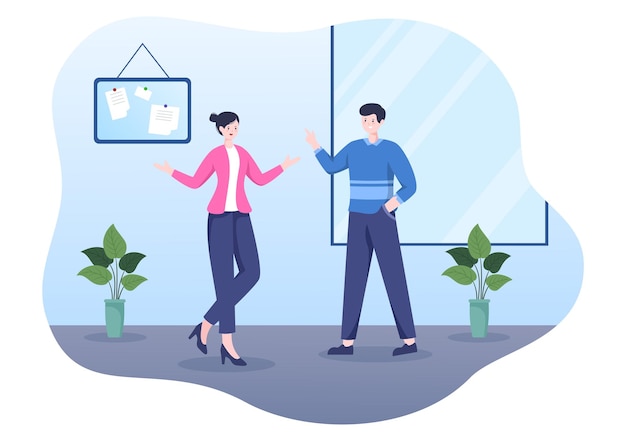 CEO ou diretor executivo Cartoon ilustração empresário trabalho