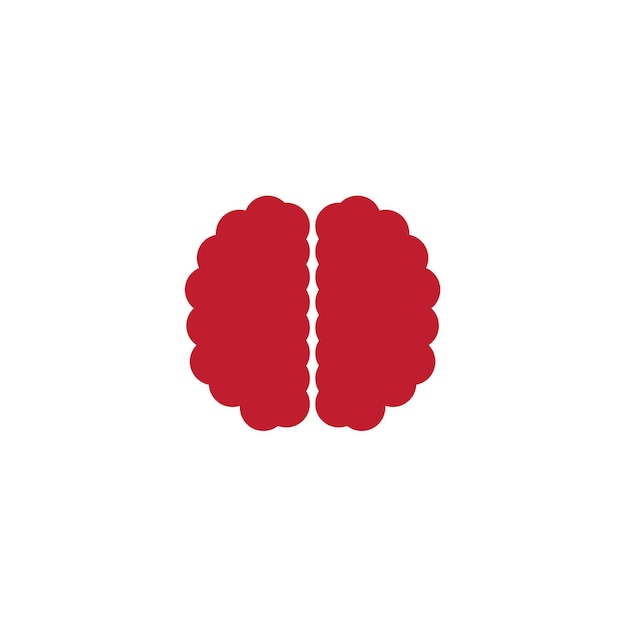 Cérebro logotipo modelo design vetor emblema design conceito símbolo criativo vetor