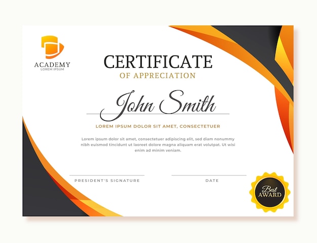 Certificado de Gradiente de Apreciação