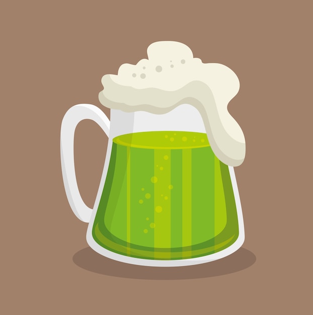 Cerveja verde do dia de São Patrício