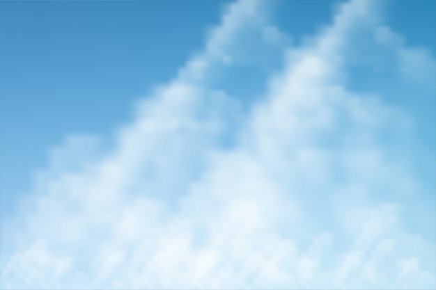 Céu azul com fundo de nuvens brancas