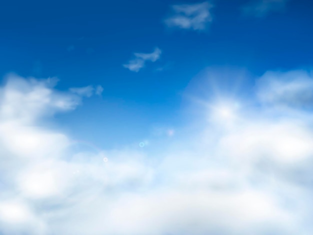 céu azul com nuvens de fundo