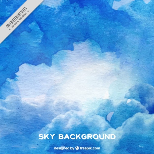 Vetor céu mancha azul backgrpund com nuvens