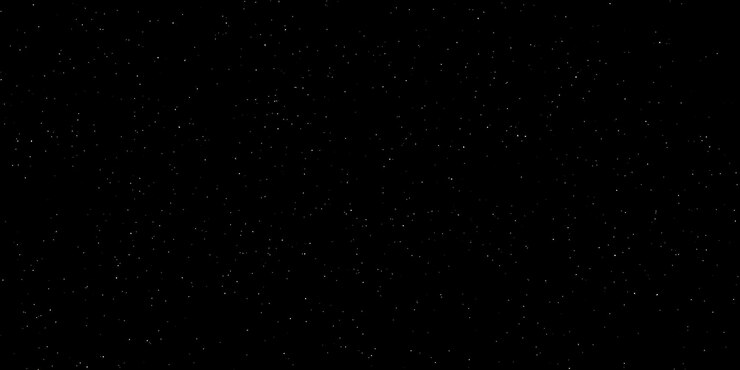 Vetor céu noturno escuro estrelado com estrelas brilhantes