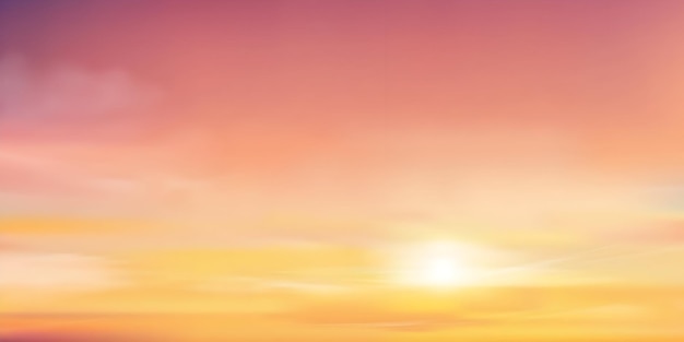 Céu vibrante ao pôr-do-sol com nuvens