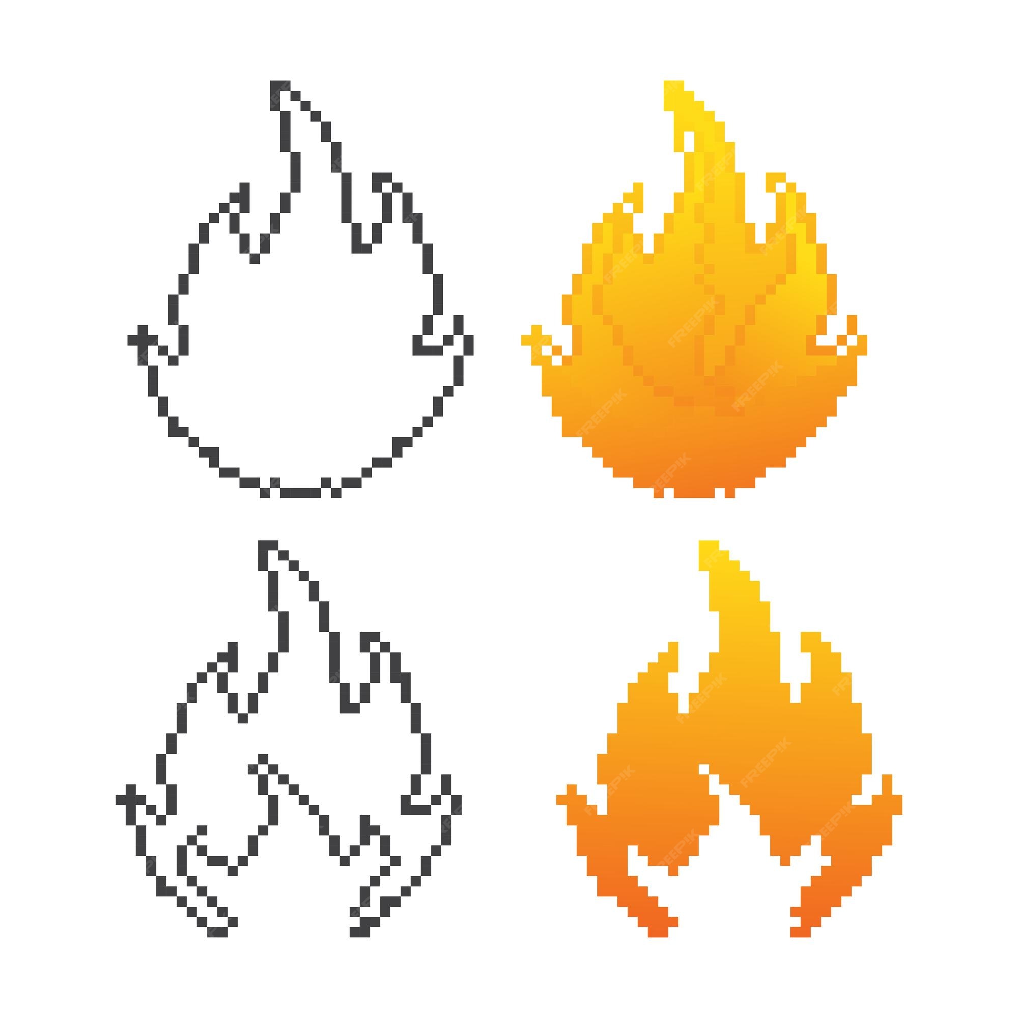 elementos de pixel art fogo, água, terra, ícones vetoriais de vento para  jogo de 8 bits em fundo branco 9878043 Vetor no Vecteezy