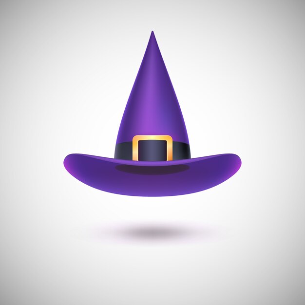 Rótulo Para Garrafa De Cerveja Bruxa Bonita no Halloween do Chapéu Roxo