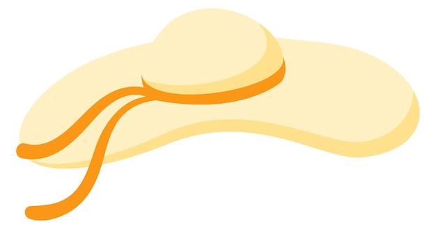 Chapéu de palha de verão ícone de acessório de moda mulher