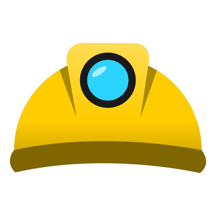 Vetor chapéu de trabalhador da construção capacete de segurança amarelo para engenheiro capacete amarelo isolado em fundo branco ícone de capacete de construção capacite de segurança