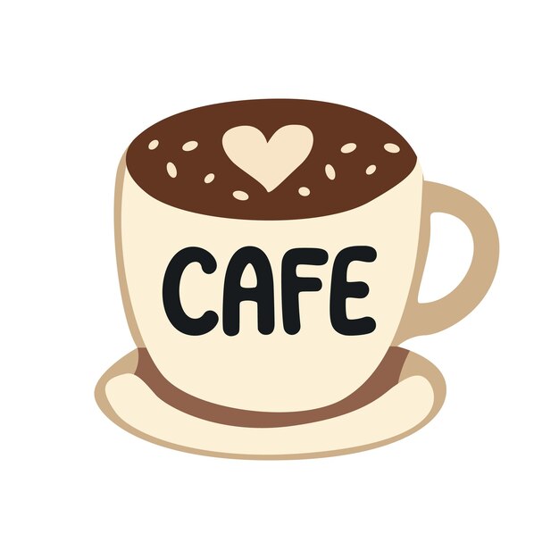 Charming Coffee Mug Vector Clip Art para Desenhos de Bebidas Aconchegantes