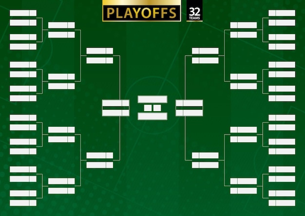 Modelo de campeonato de chave de torneio de 8 equipes