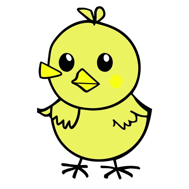 Vetor cheep cheep creativity free coloring vector com chick doodle