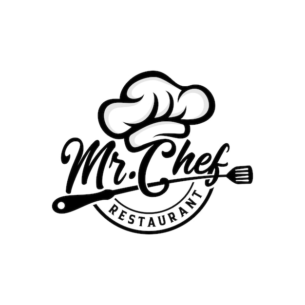 Vetor chef design logo