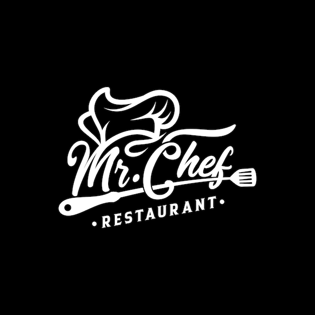 Vetor chef design logo