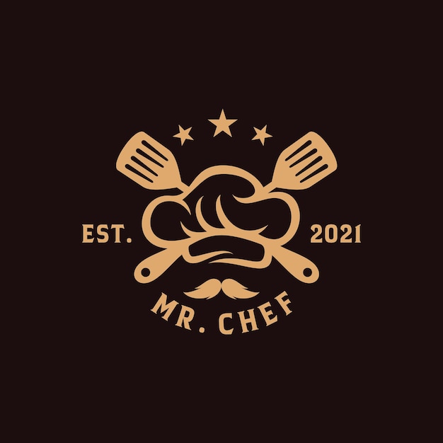 Vetor chef design logo