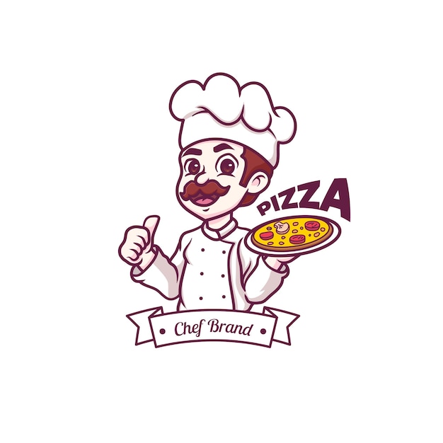 Chef feminino muçulmano bonito e kawaii vestindo Hijab Manga Chibi Illustration