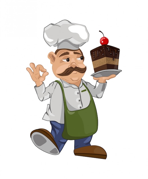 Chefe mestre de cozinheiro dos desenhos animados