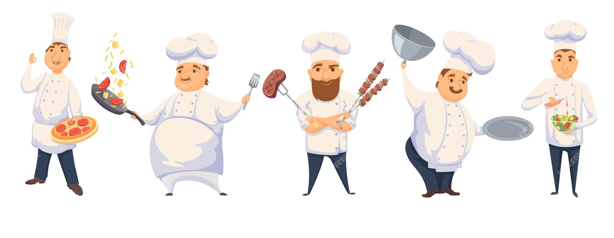 Cozinheiro Cozinheiro Com Folha De Receitas Uniforme De Restaurante  Profissional De Cozinha. Ilustração De Estoque Vetorial Isolad Ilustração  do Vetor - Ilustração de cozedura, cozinha: 215494724