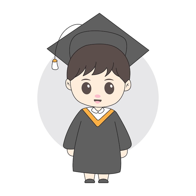 Vetor chibi wisuda 6 (em inglês)