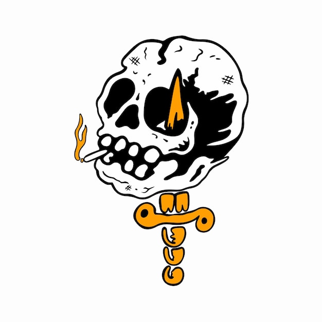 Vetor chill morte skull