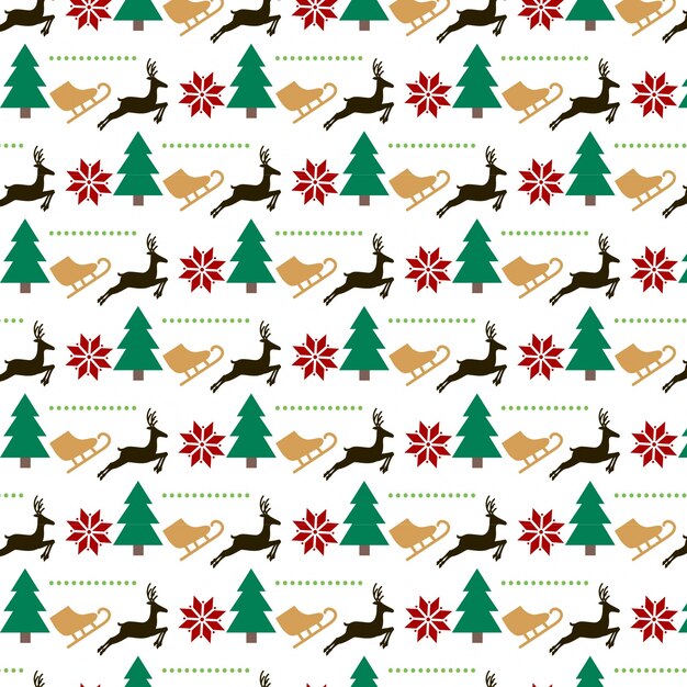 Vetor chrismas pattern background dessgin