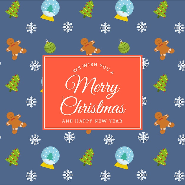 Vetor christmas greeting background