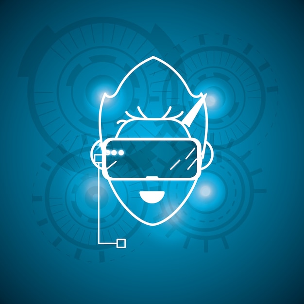 Ciberespaço humano se conecta com óculos 3d