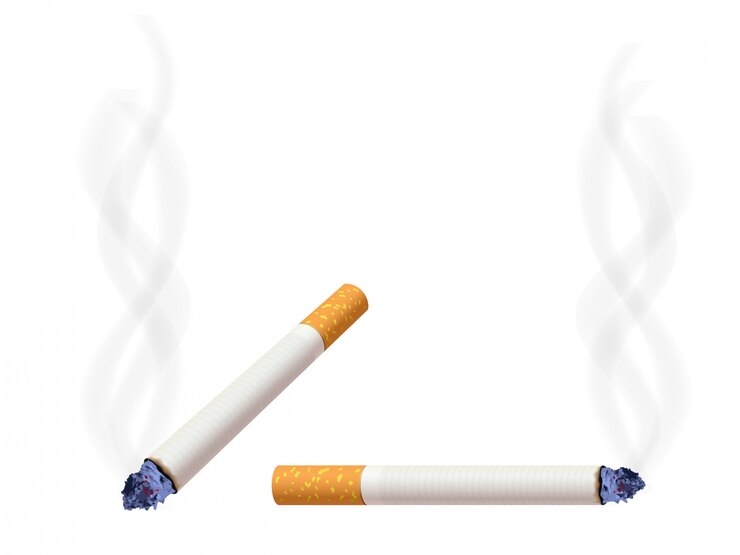 Vetor cigarro queimando