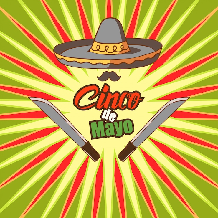 Vetor cinco de maio