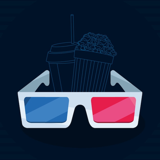 Cinema 3d óculos