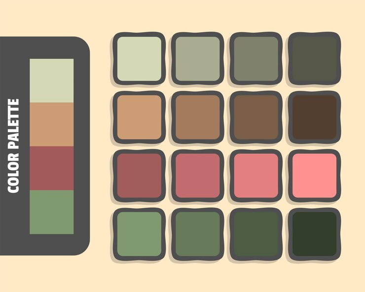 Vetor cinza claro, salmão escuro, vermelho indiano, paleta de cores cinza, cores combinadas, cores rgb harmoniosas