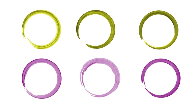 Vetor circles_color grunge