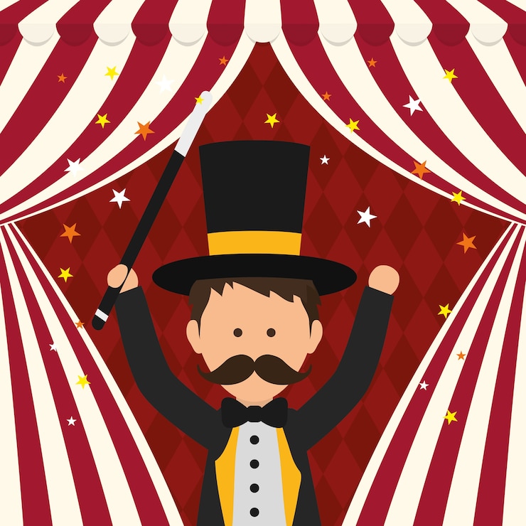 Vetor circo e carnaval conceito