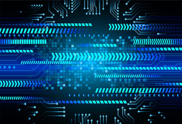 Circuito azul cyber circuito futuro tecnologia conceito fundo