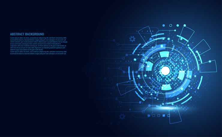 Vetor circuito digital de tecnologia abstrata moderna