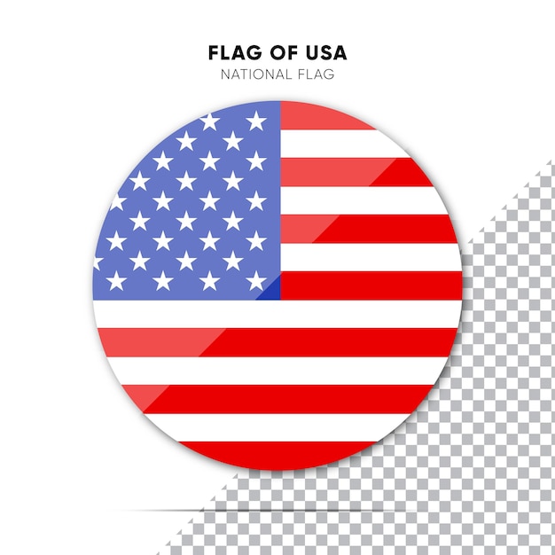 Circular bandeira dos Estados Unidos eps