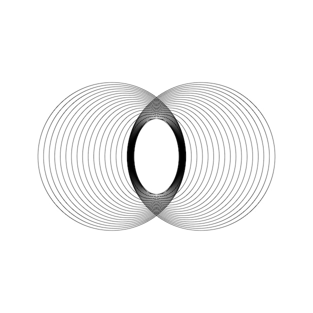 Círculos de cruzamento fractal geométrico