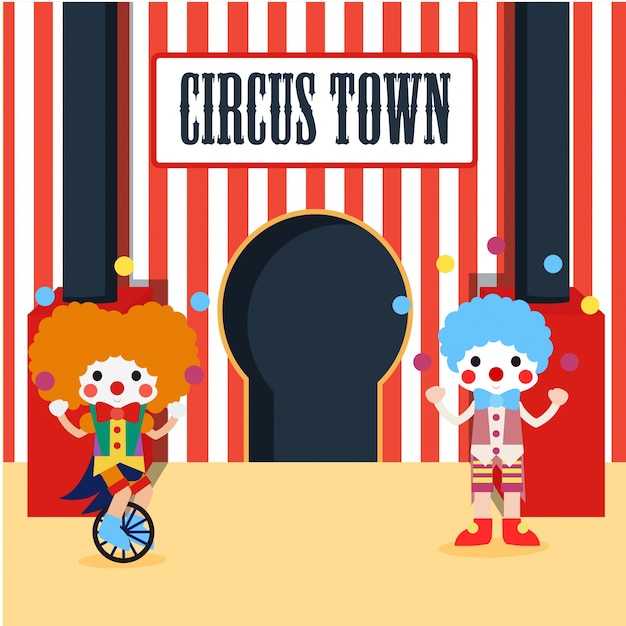 Vetor circus poster illustration vector