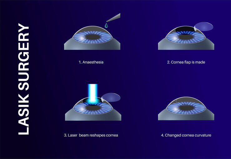 Vetor cirurgia ocular lasik