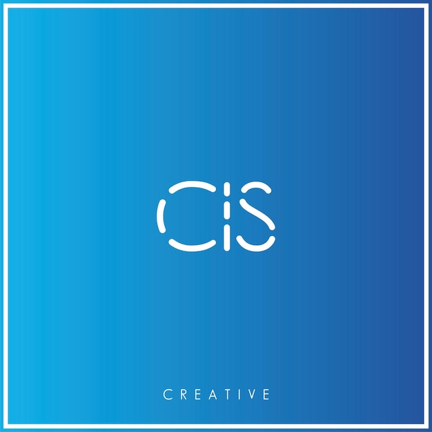 Vetor cis premium vector último logo design logo criativo ilustração vector minimal logo monograma