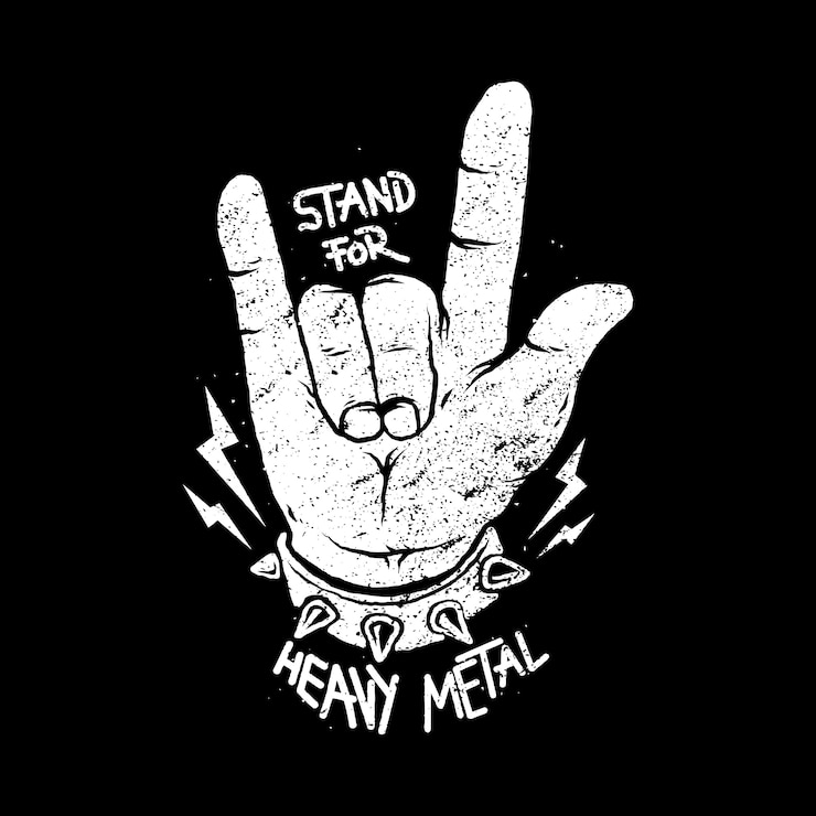 Vetor citação de tipografia para design de camisetas de arte gráfica de heavy metal