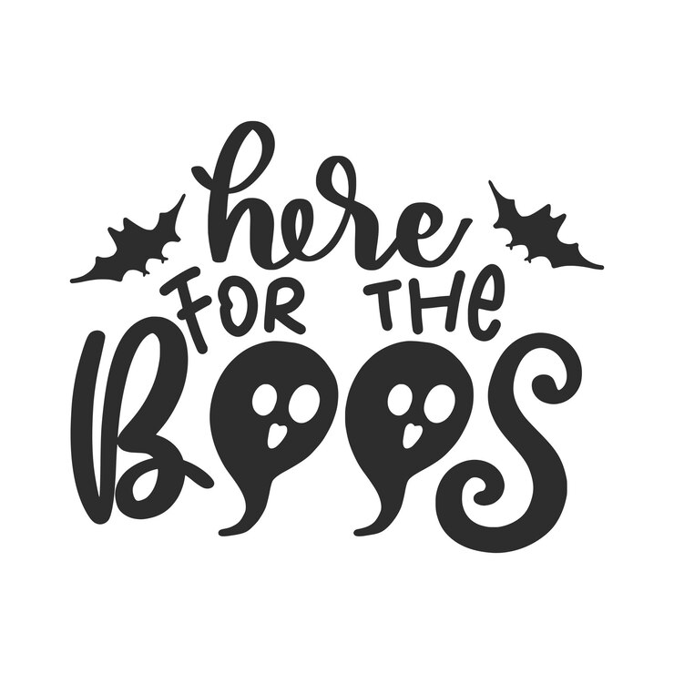 Vetor citações de letras de halloween para design de pôster e camiseta