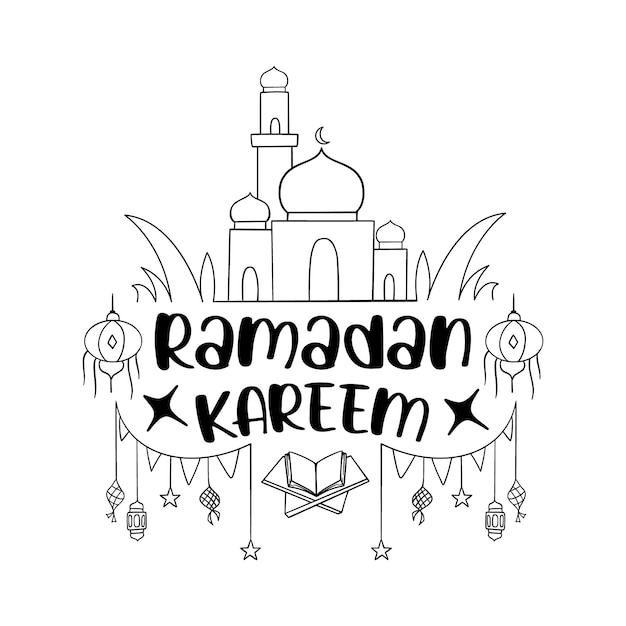 Citações de letras de Ramadan Eid para impressão de pôster sacola canecas design de camiseta