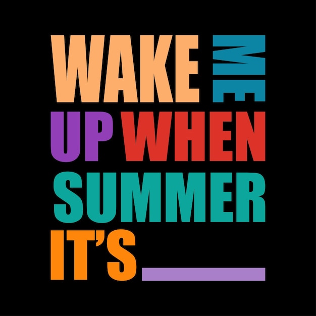 Citações inspiradoras de tipografia de férias de verão e provérbios vector design para t-shirts