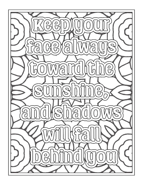 Citações inspiradoras para colorir para Kdp Coloring Pages