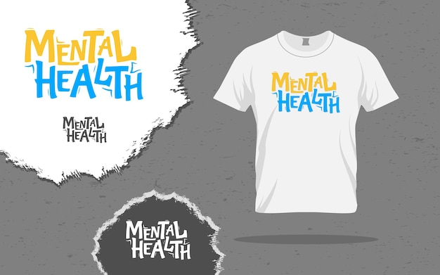 Citar design de saúde mental para impressão de camisetas